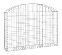 vidaXL Cesto Gabbione ad Arco 150x30x100/120 cm Ferro Zincato