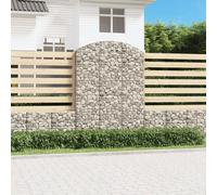 vidaXL Cesto Gabbione ad Arco 150x50x200/220 cm Ferro Zincato