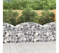 vidaXL Cesto Gabbione ad Arco 150x50x80/100 cm Ferro Zincato