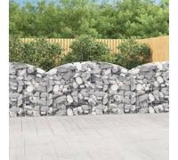 vidaXL Cesto Gabbione ad Arco 200x30x100/120 cm Ferro Zincato