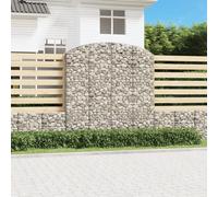 vidaXL Cesto Gabbione ad Arco 200x30x200/220 cm Ferro Zincato