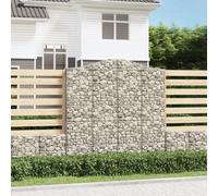 vidaXL Cesto Gabbione ad Arco 200x30x200/220 cm Ferro Zincato