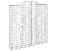 vidaXL Cesto Gabbione ad Arco 200x30x200/220 cm Ferro Zincato