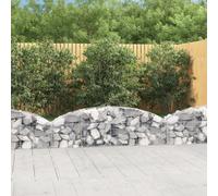 vidaXL Cesto Gabbione ad Arco 200x30x40/60 cm Ferro Zincato