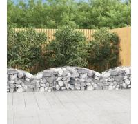 vidaXL Cesto Gabbione ad Arco 200x50x40/60 cm Ferro Zincato