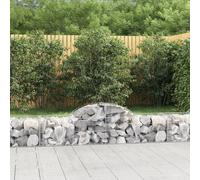 vidaXL Cesto Gabbione ad Arco 200x50x40/60 cm Ferro Zincato
