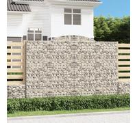 vidaXL Cesto Gabbione ad Arco 300x30x200/220 cm Ferro Zincato