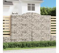 vidaXL Cesto Gabbione ad Arco 300x30x220/240 cm Ferro Zincato