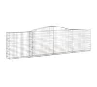 vidaXL Cesto Gabbione ad Arco 400x30x100/120 cm Ferro Zincato