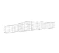 vidaXL Cesto Gabbione ad Arco 400x30x40/60 cm Ferro Zincato