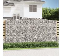 vidaXL Cesto Gabbione ad Arco 400x50x200/220 cm Ferro Zincato