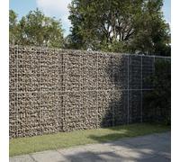 vidaXL Cesto Gabbione con Copertura 300x100x200 cm in Ferro Zincato