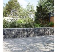 vidaXL Cesto Gabbione con Copertura 300x100x50 cm in Ferro Zincato