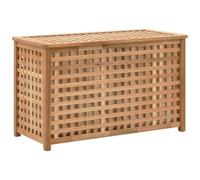 VIDAXL - Cesto Per Biancheria 77,5x37,5x46,5 Cm In Legno Massello Di Noce