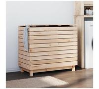 Cesto Per Bucato 88,5x44x76 Cm Legno Massello Pino