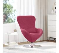 Sedia Girevole Moderna Bordeaux con Design Ergonomico e Caratteristiche Regolabili Struttura Metallica Elegante Seduta Comoda per Soggiorno e Ufficio Resistente Accento Accattivante per Leggere
