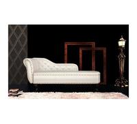 vidaXL Chaise Longue Chesterfield Pelle Artificiale Crema Divano Sdraio Casa