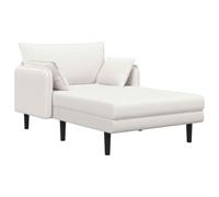 vidaXL Chaise longue oversize Crema Bouclé