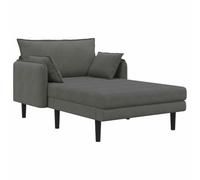 vidaXL Chaise longue oversize Grigio Scuro Tessuto in velluto a coste