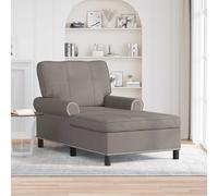 vidaXL Chaise Lounge con cuscino Talpa 91 x 157 x 91 cm Tessuto