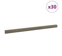 vidaXL Champagne - Profili per gradini a forma di L, 67 cm, in alluminio, 30 pezzi, oro metallizzato, per interni, senza necessità di assemblaggio