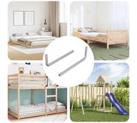 vidaXL Chiave Esagonale 2 pcs Argento 32 x 86 mm Acciaio, Officina, forma a L, design durevole per uno spazio ottimizzato, ideale per uffici, case e ambienti collaborativi