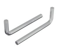 vidaXL Chiave Esagonale 2 pcs Argento 32 x 86 mm Acciaio, Officina, forma a L, design durevole per uno spazio ottimizzato, ideale per uffici, case e ambienti collaborativi