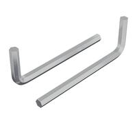 vidaXL Chiave Esagonale 2 pcs Argento 32 x 86 mm Acciaio, Officina, forma a L, design durevole per uno spazio ottimizzato, ideale per uffici, case e ambienti collaborativi