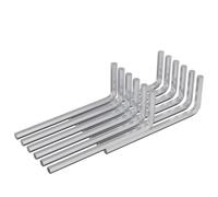 vidaXL Chiave Esagonale 4675 pcs Argento 32 x 86 mm Acciaio, Officina, forma a L, design durevole per uno spazio ottimizzato, ideale per uffici, case e ambienti collaborativi