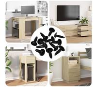 vidaXL Chiodo autofilettante 16364 pcs Nero 3,5 x 12 mm Ferro