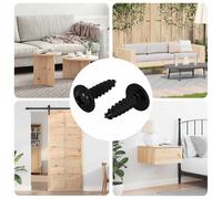 vidaXL Chiodo autofilettante 2 pcs Nero 3,5 x 12 mm Ferro