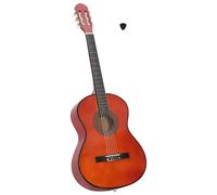 vidaXL Chitarra Classica per Principianti 4/4 Adulti Bambini Elegante Strumento Musicale con Corde Naturale 39" Legno Massello di Tiglio
