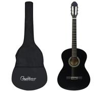 vidaXL Chitarra Classica per Principianti con Custodia Nera 4/4 39"