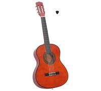 vidaXL Legno Massello di Tiglio Chitarra Classica per Principianti 3/4 Adulti Bambini Elegante Strumento Musicale con Corde Naturale 36"