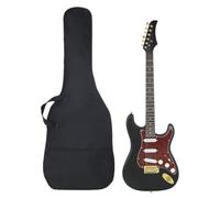 vidaXL Chitarra Elettrica Principianti con Custodia Nera e Oro 4/4 39"