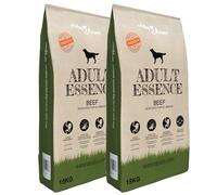 vidaXL Cibo Secco per Cani Premium Adult Essence Beef 2 pz 30 kg