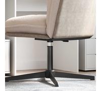 vidaXL Cilindro a Gas per Sedia da Ufficio Nero 307-447 mm Ferro