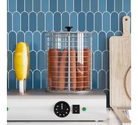 vidaXL Cilindro in Vetro per Macchina Scalda Hot Dog 200x240mm