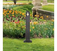vidaXL Cisterna da giardino con Rubinetto Antracite Effetto Pietra