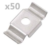 vidaXL Clip a Farfalla per Recinzioni 50 pz in Inox