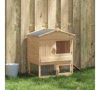 vidaXL Cohen per Galline Marrone 75 x 59 x 60 cm