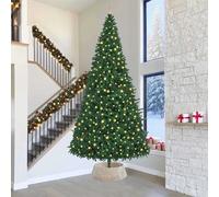 vidaXL Collare per Albero di Natale Bianco 90 x 90 x 28 cm