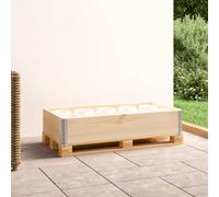 vidaXL Collare per Pallet 50x100 cm in Legno Massello di Pino