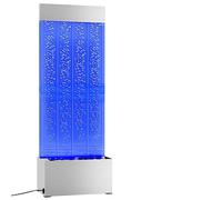 vidaXL Colonna di Bolle con LED RGB Acciaio Inox e Acrilico 110 cm