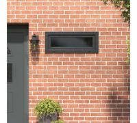 vidaXL Finestra seminterrato RISOR 100 x 40 cm PVC e vetro antracite, design moderno seminterrato, installazione di finestre rettangolari, finestre in PVC durevoli per luce e ventilazione