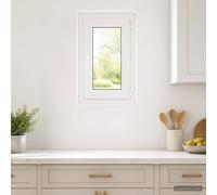 vidaXL Colore interno della finestra del seminterrato Bianco RISOR