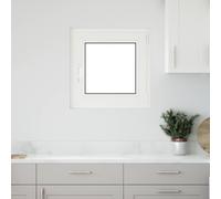 vidaXL Colore interno della finestra del seminterrato Bianco RISOR