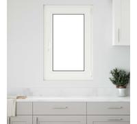 vidaXL Finestra per Soffitta RISOR 60 x 80 cm PVC e Vetro Bianco, Finestra seminterrato moderna, vetro resistente in PVC, efficiente dal punto di vista energetico, isolamento termico, insonorizzata