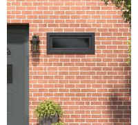 vidaXL Finestra seminterrato RISOR 90 x 40 cm PVC e vetro antracite, design moderno