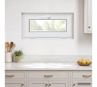 vidaXL Colore interno della finestra del seminterrato Bianco RISOR